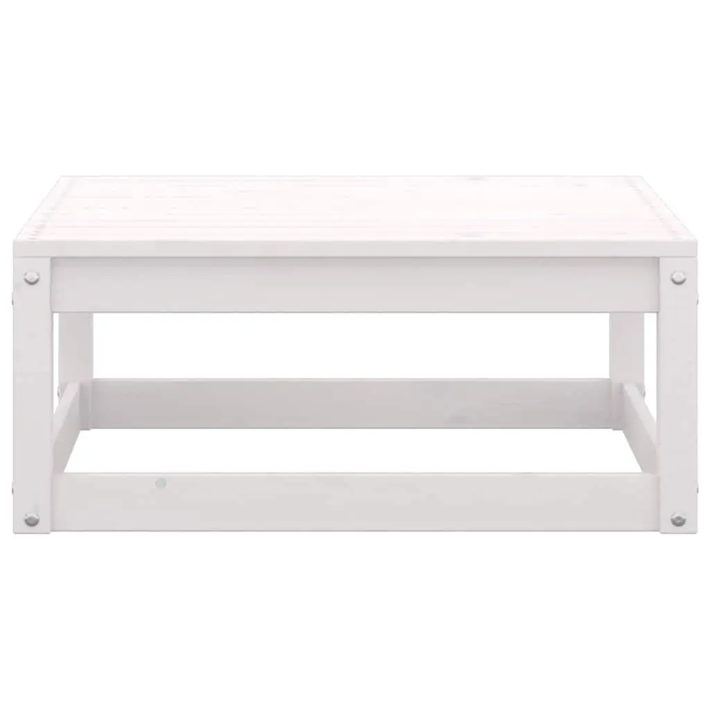 Garden Lounge Set 2 Piece Outdoor Sofa with Cushions White Pinewood