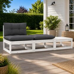 Reliable 3 Piece Garden Lounge Set with Comfort