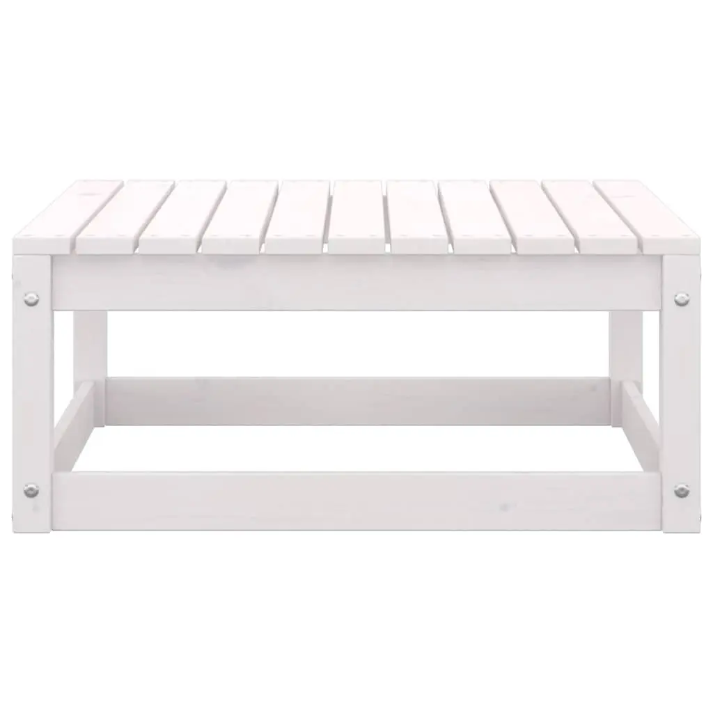 3 Piece Garden Lounge Set Outdoor Seating Sofa with Cushions White