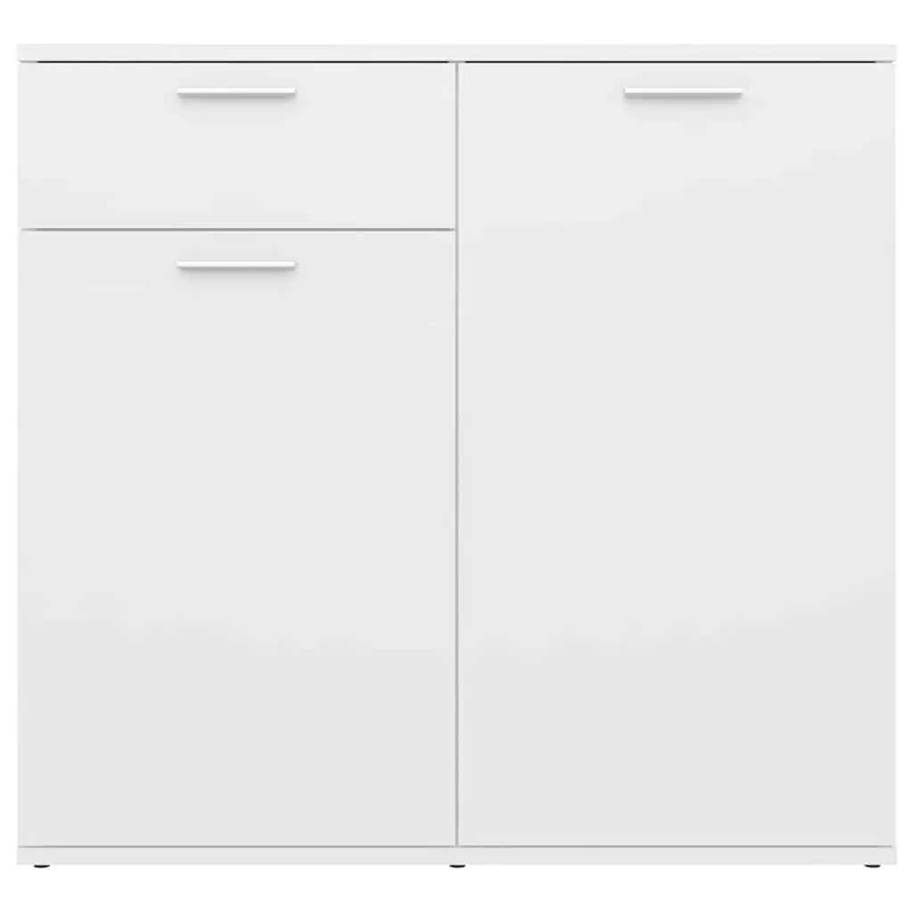 White Sideboard with Storage and Display Space 80x36x75cm
