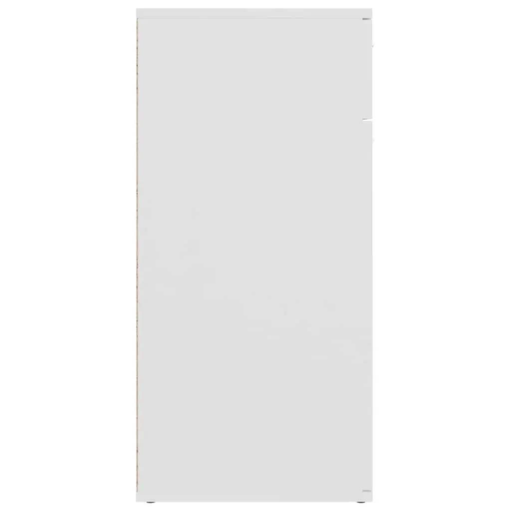 White Sideboard with Storage and Display Space 80x36x75cm