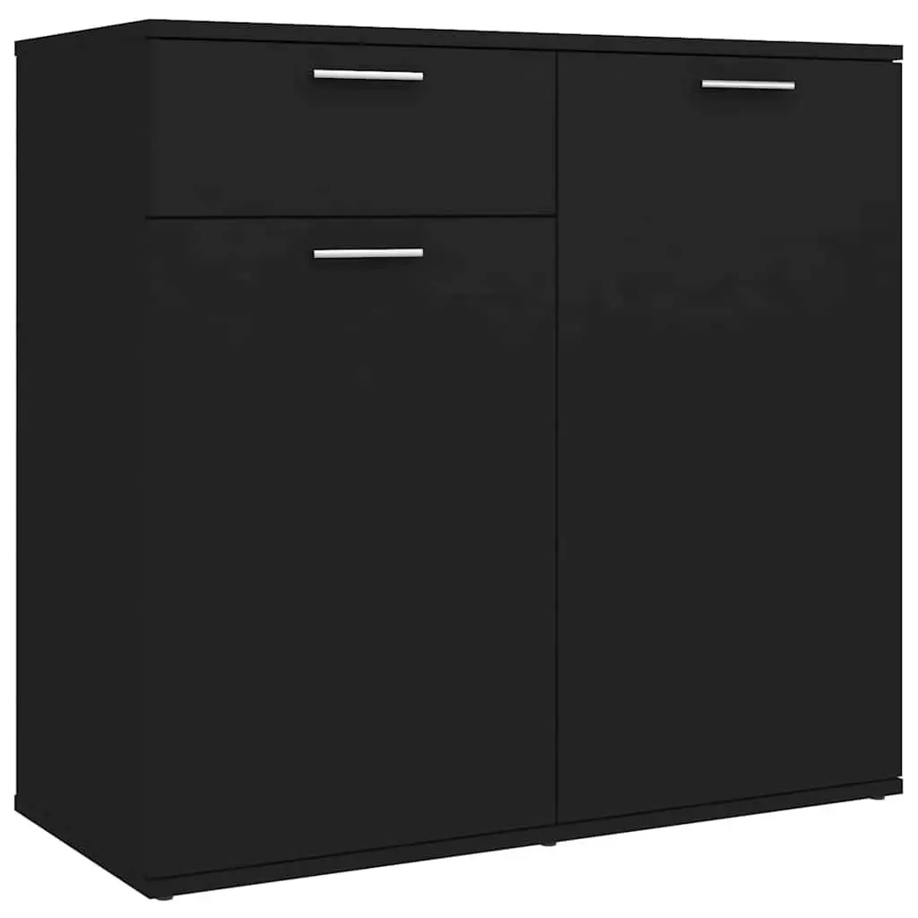 Black Sideboard with Ample Storage Space