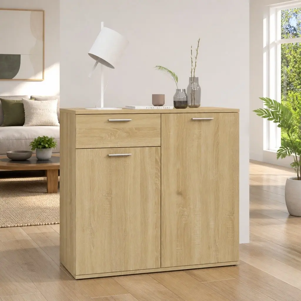 Brown Sideboard with Ample Storage Space