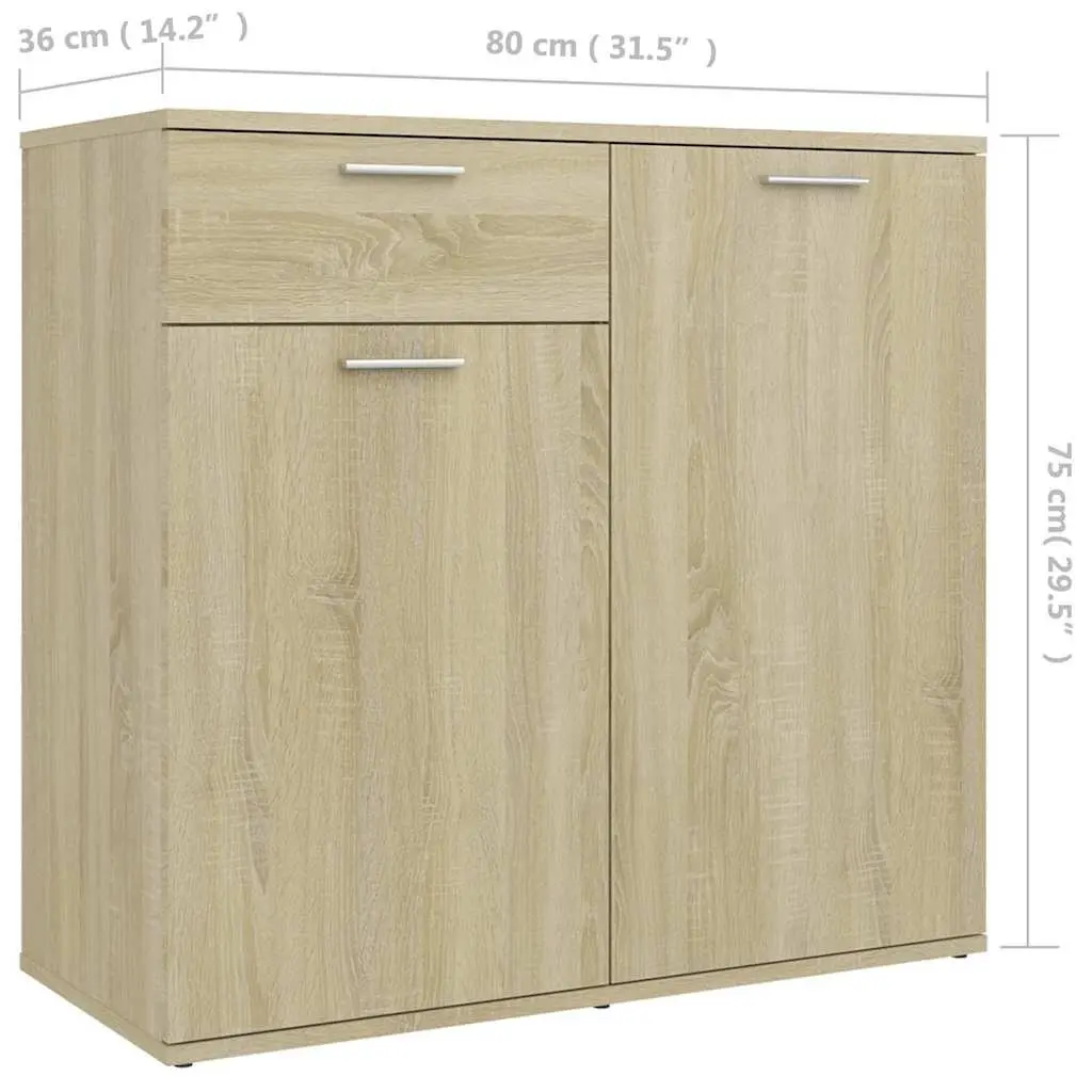 Brown Sideboard with Ample Storage Space