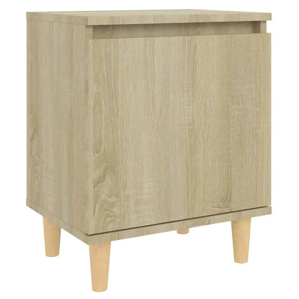 Bedside Table Storage Cabinet 40x30x50cm Sonoma Oak 2 Piece