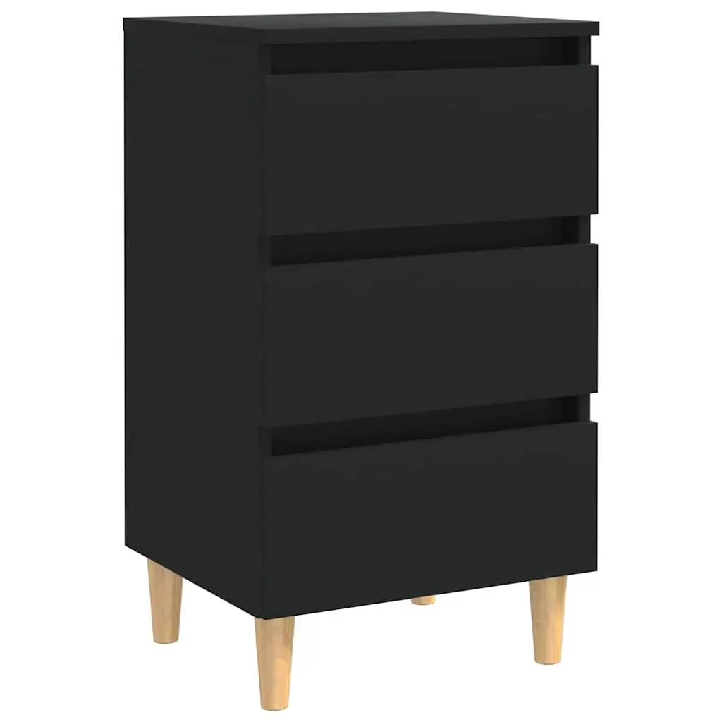 Black Bedside Tables with Ample Storage