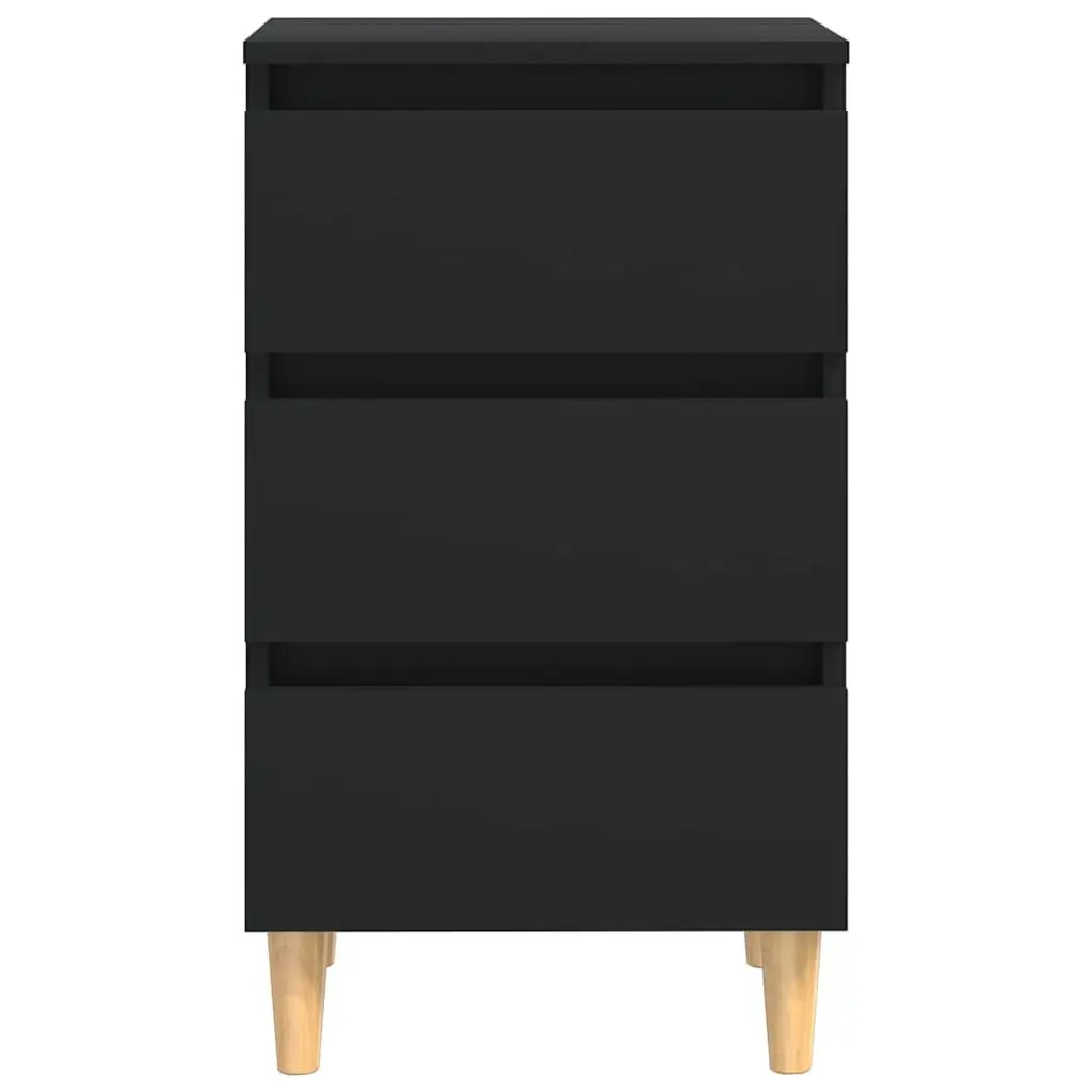 Black Bedside Tables with Ample Storage