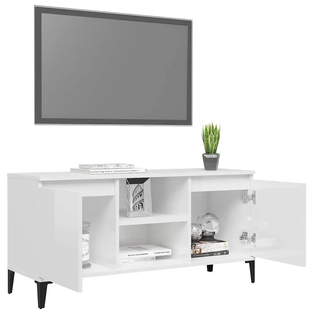 High Gloss White TV Cabinet