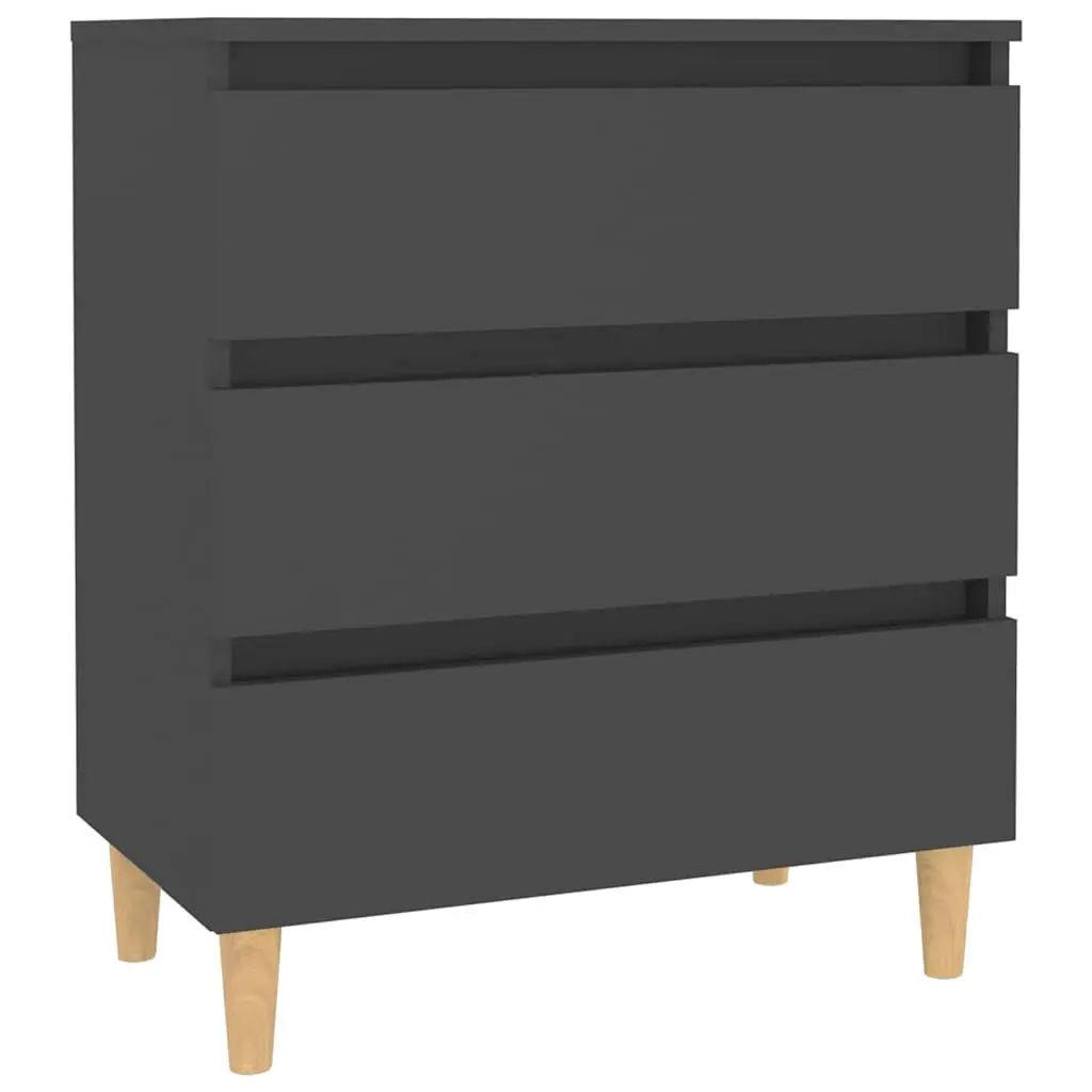 Sideboard Grey Scandinavian Style Storage Cabinet Drawers Display Furniture