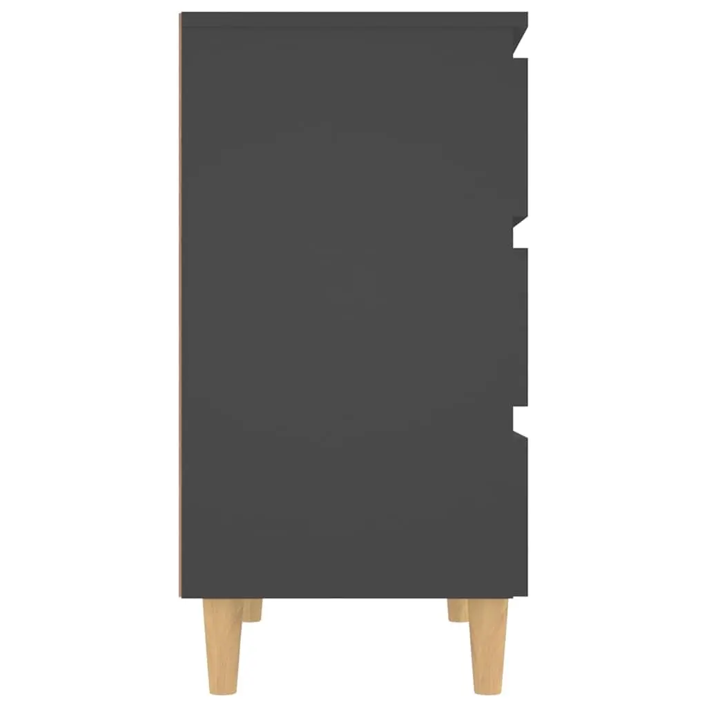 Sideboard Grey Scandinavian Style Storage Cabinet Drawers Display Furniture
