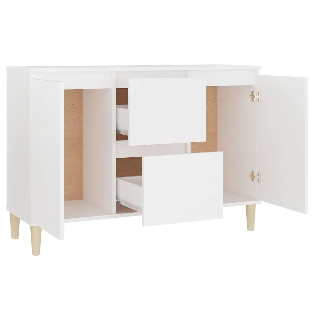 White Sideboard with Ample Storage Space