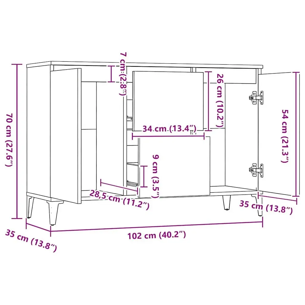 Storage with the White Sideboard Cabinet