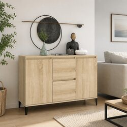 Warm Brown Sideboard with Practical Storage Options
