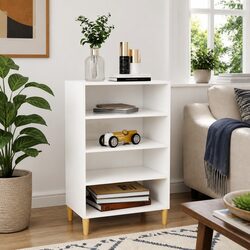 Warm and Functional White Sideboard Storage Solution