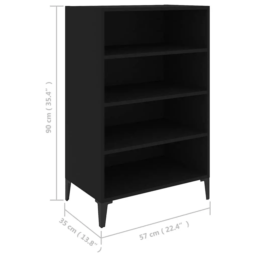 Black Sideboard Cabinet with Ample Storage