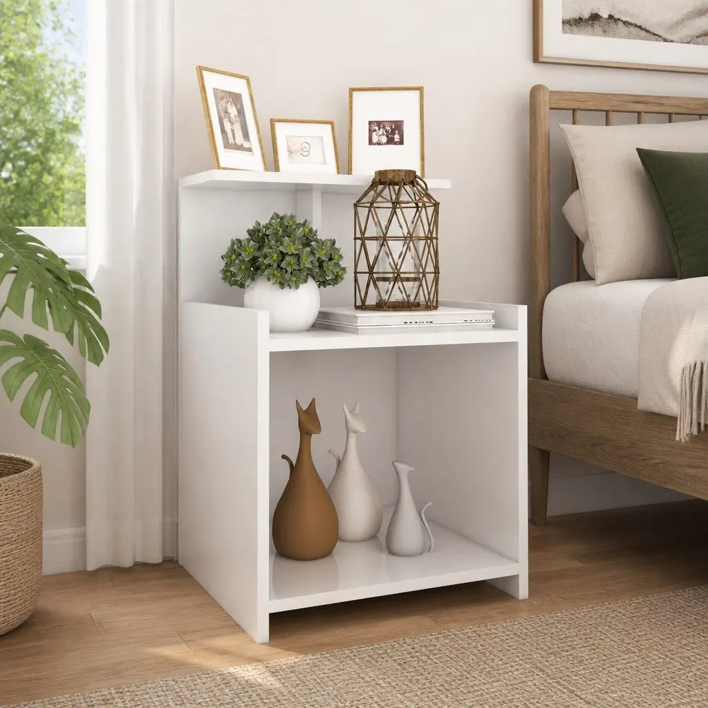 High Gloss Bedside Table