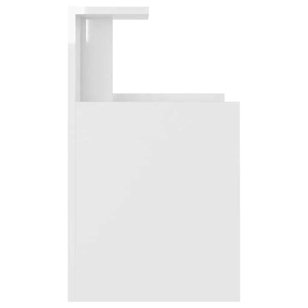 Bedside Tables High Gloss White 40x35x60cm Nightstands