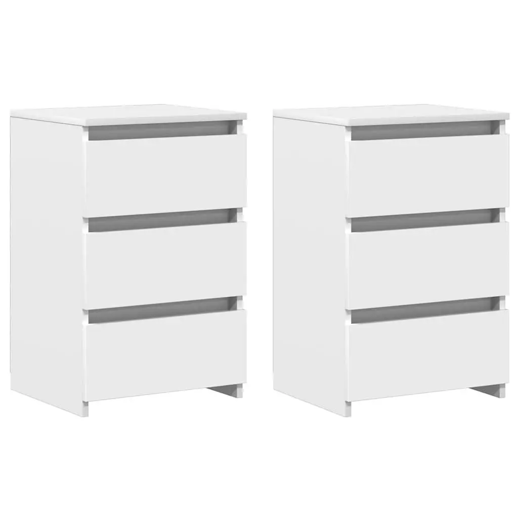 White Nightstand with Ample Storage