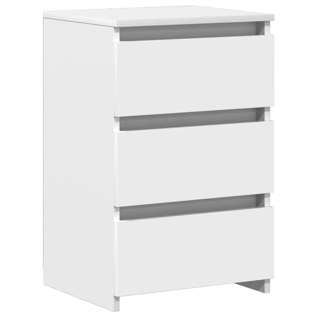 White Nightstand with Ample Storage