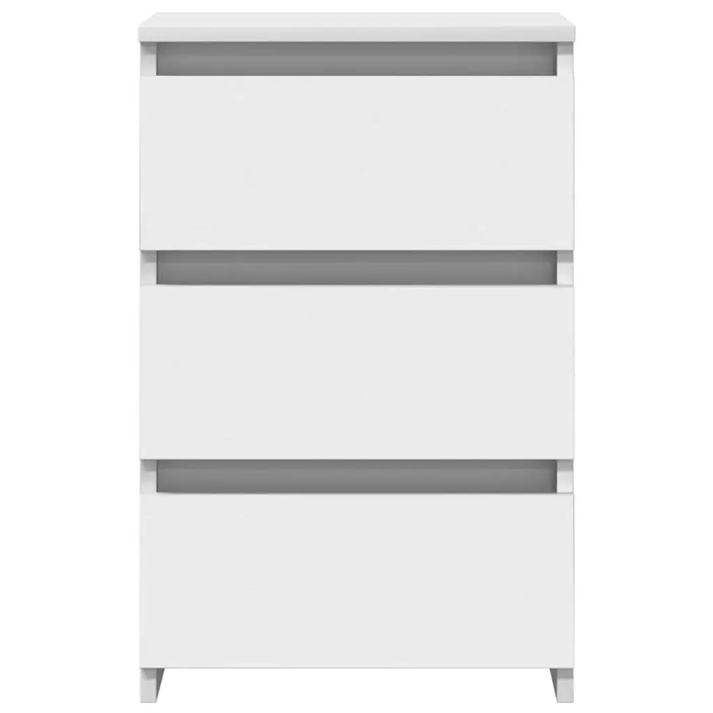 White Nightstand with Ample Storage