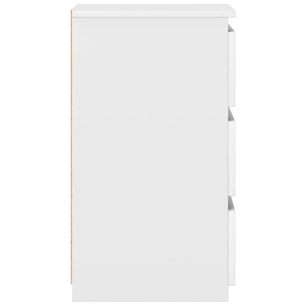 White Nightstand with Ample Storage