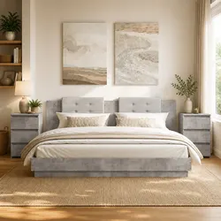 Warm Grey Bedside Tables for Cozy Living Spaces