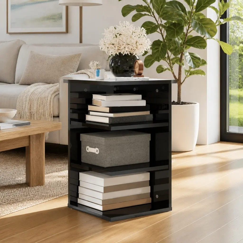 Side Cabinet Storage Unit Living Room 35W x 35D x 55H cm Grey