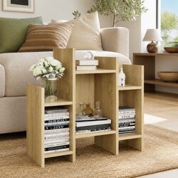 Warm Brown Side Cabinet: A Practical Storage Solution