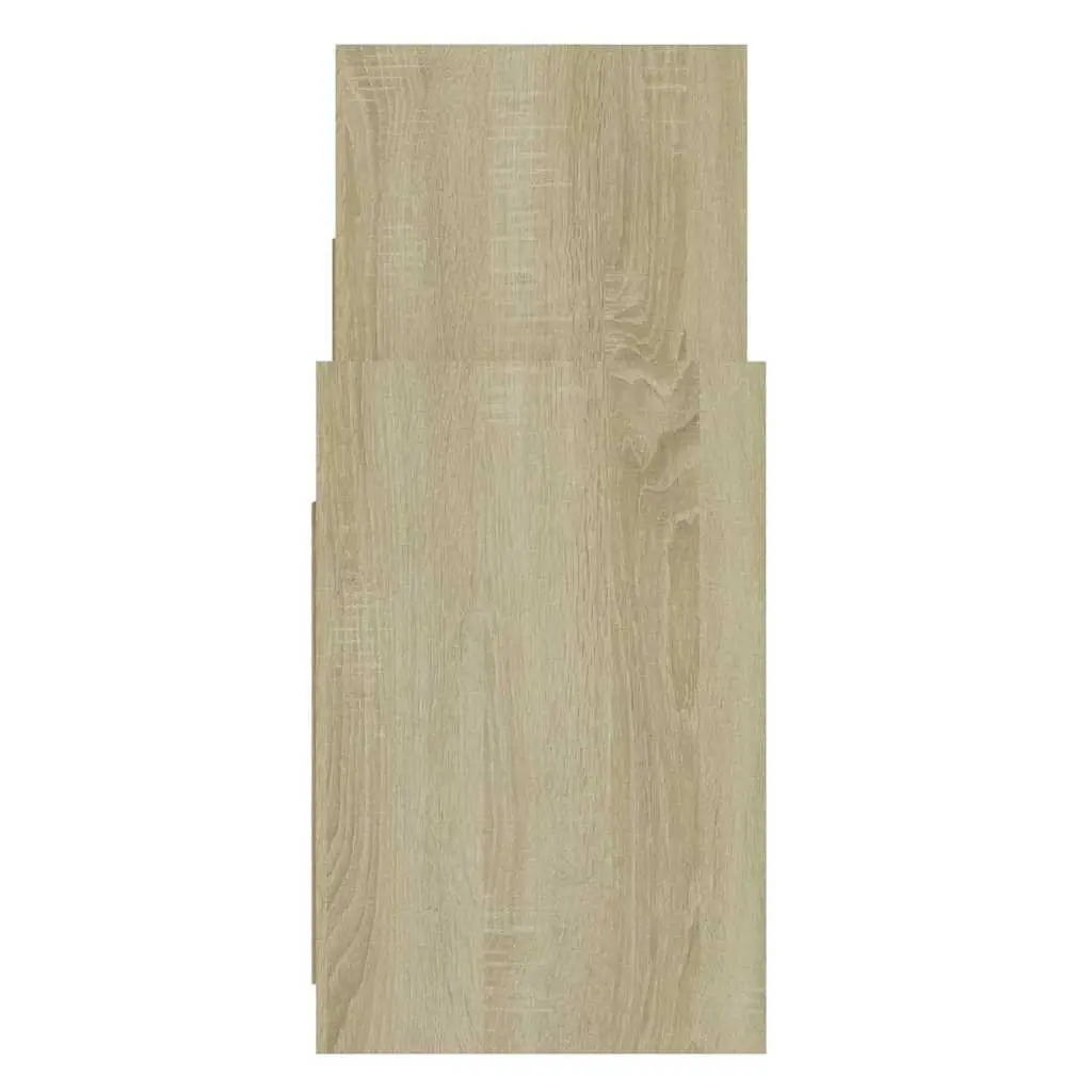 Side Cabinet Storage Buffet 60W x 26D x 60H cm Brown Engineered Wood