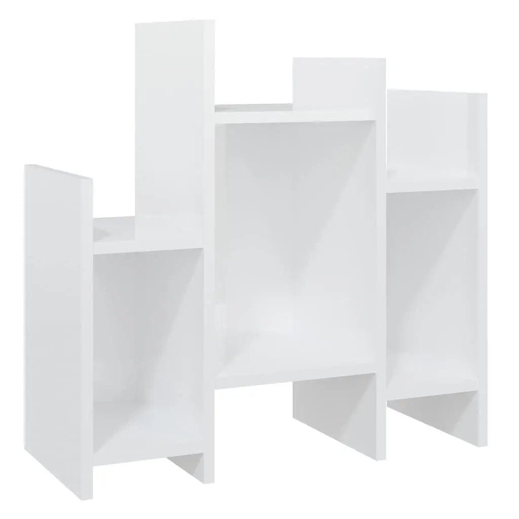 Side Cabinet Storage Unit 60x26x60 cm High Gloss White