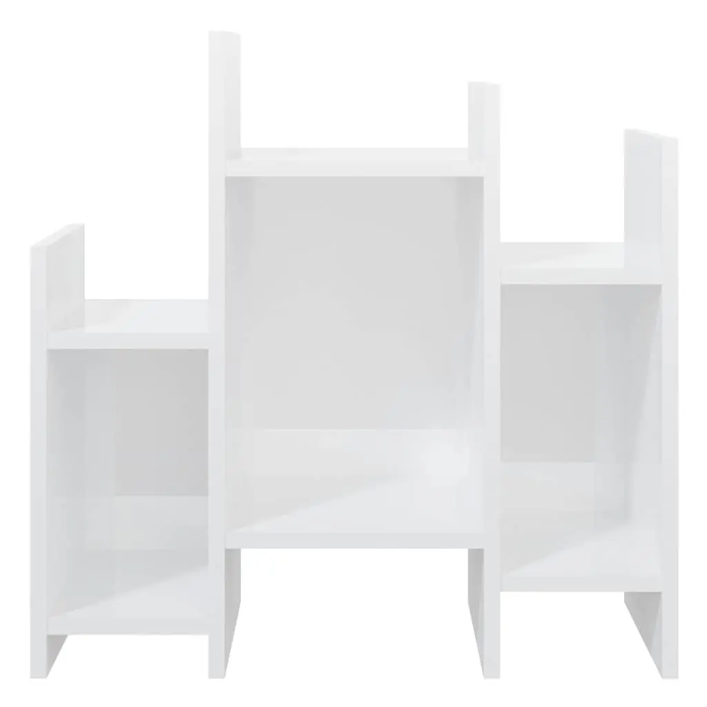 Side Cabinet Storage Unit 60x26x60 cm High Gloss White