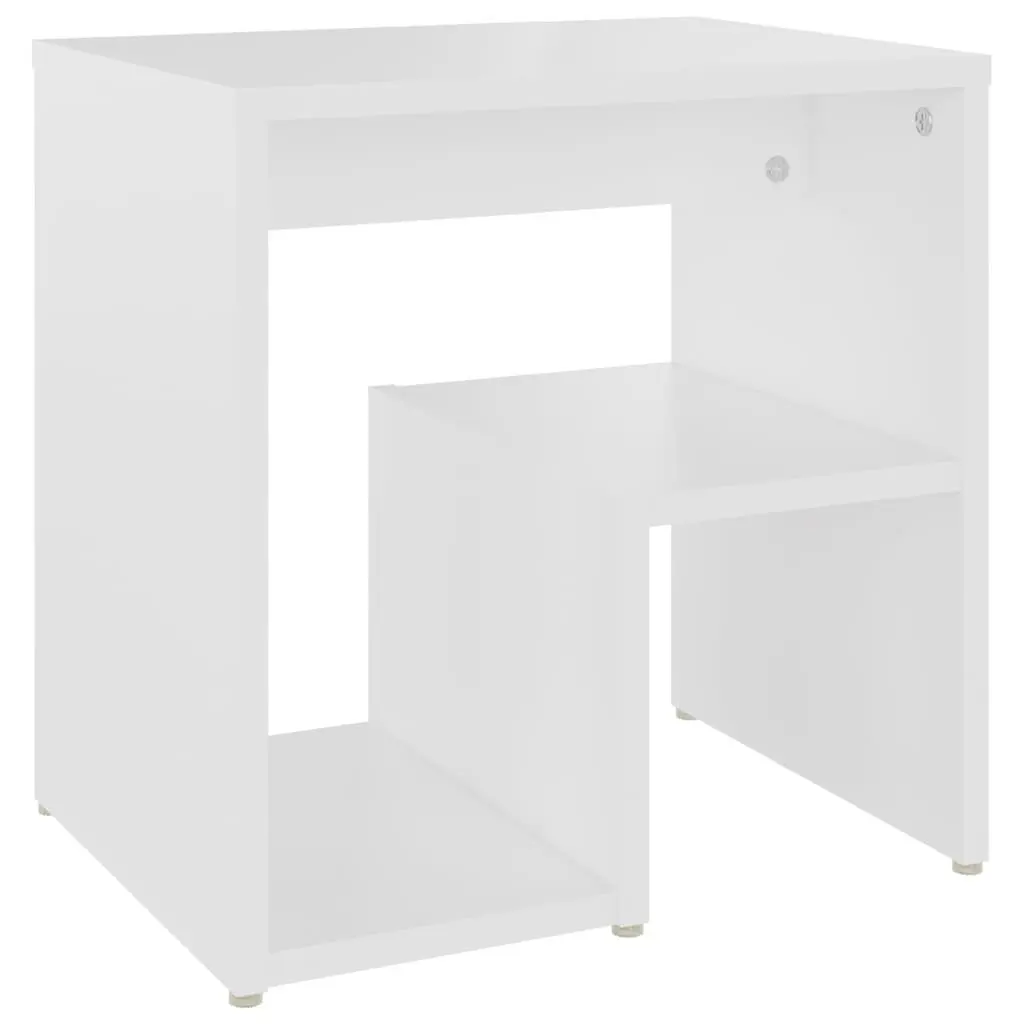 Bedside Table Nightstand Cabinet White 40x30x40 cm Engineered Wood 2 Pack