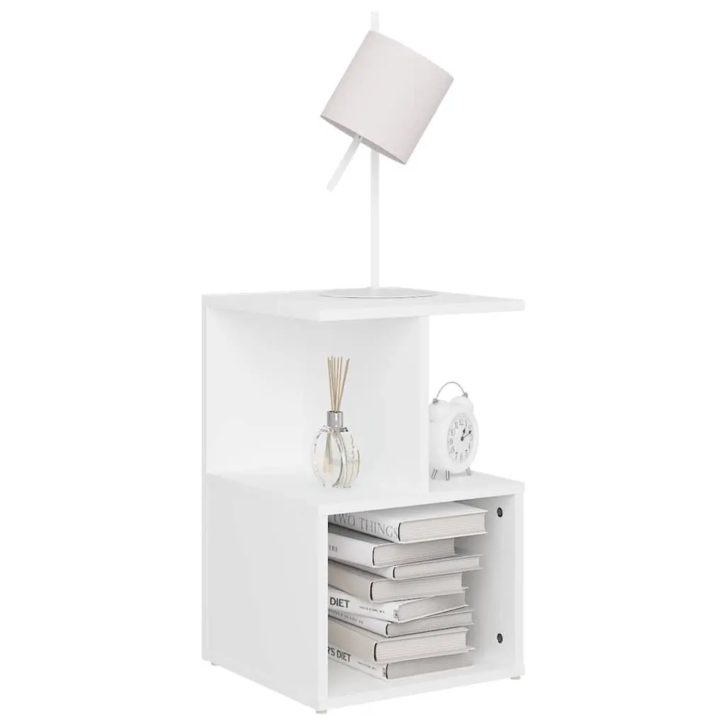 White Nightstand for Organized Living