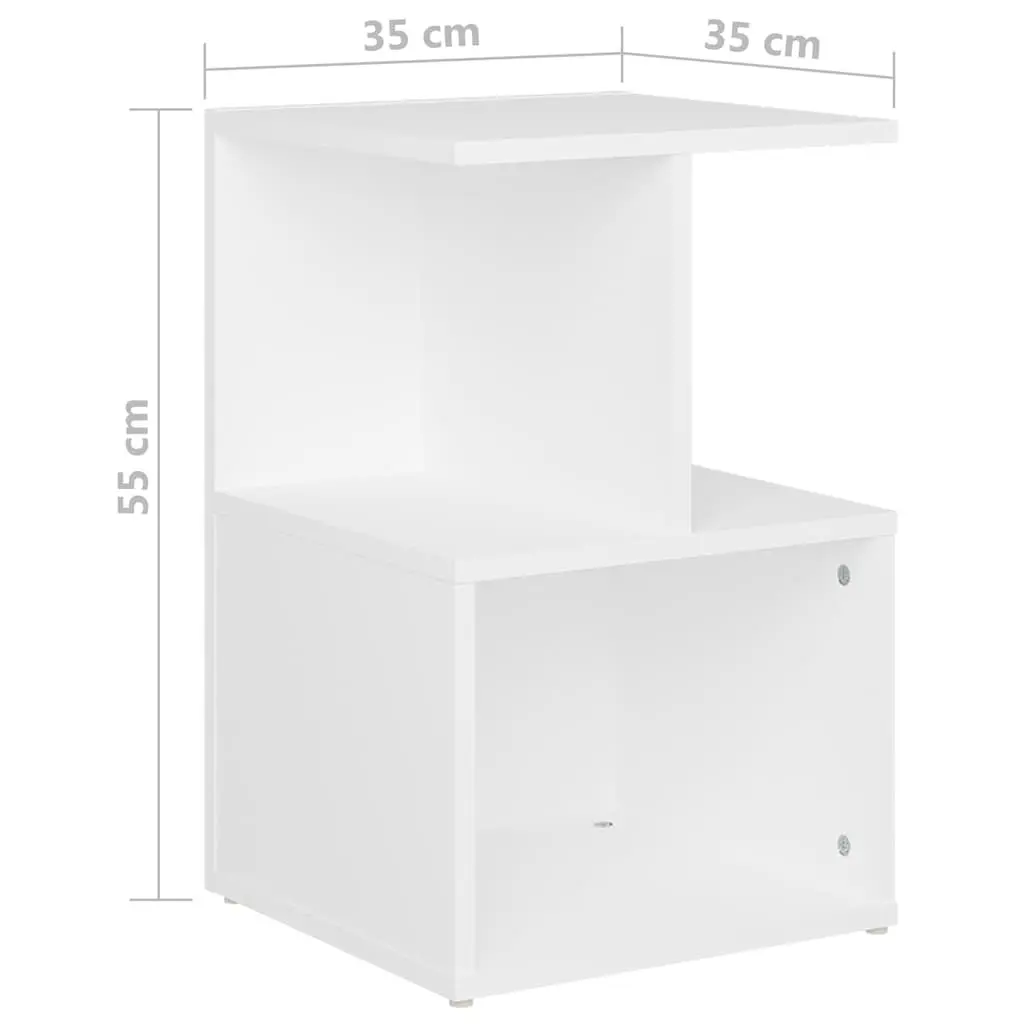 White Nightstand for Organized Living