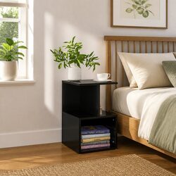 Quality Black Bedside Cabinets Set - Practical and Stylish