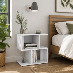 Value-Driven White Bedside Cabinet Set of 2