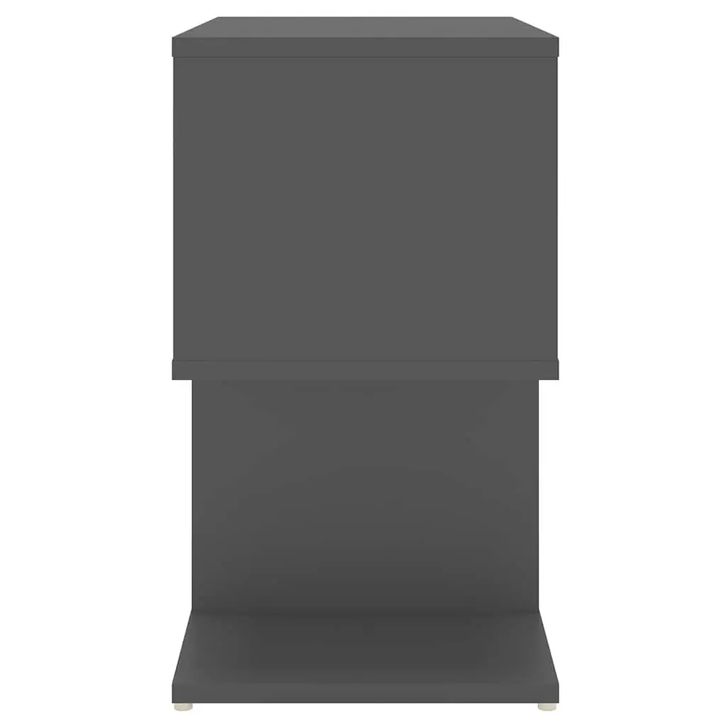 Grey Bedside Cabinet Set with Easy Maintenance