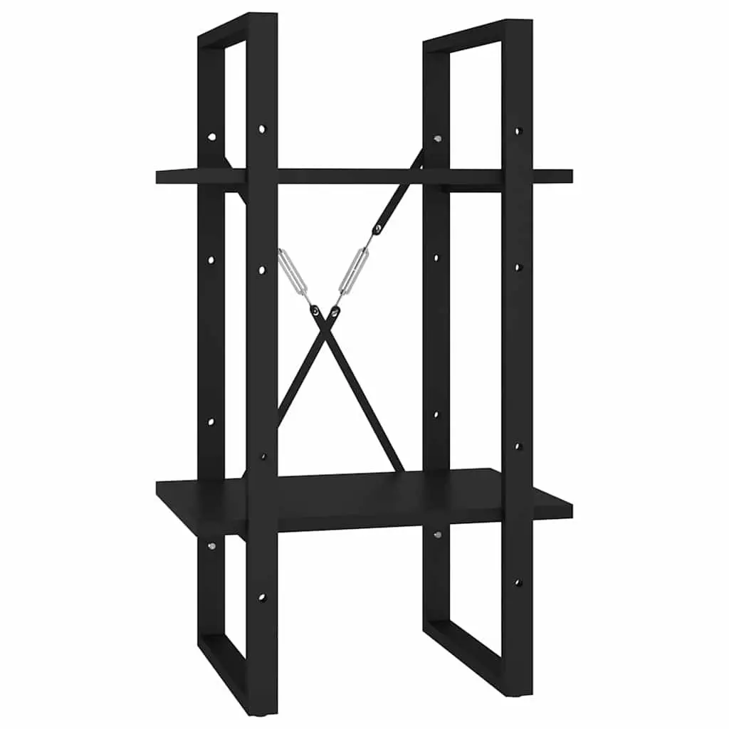 2-Tier Book Cabinet with Industrial Style