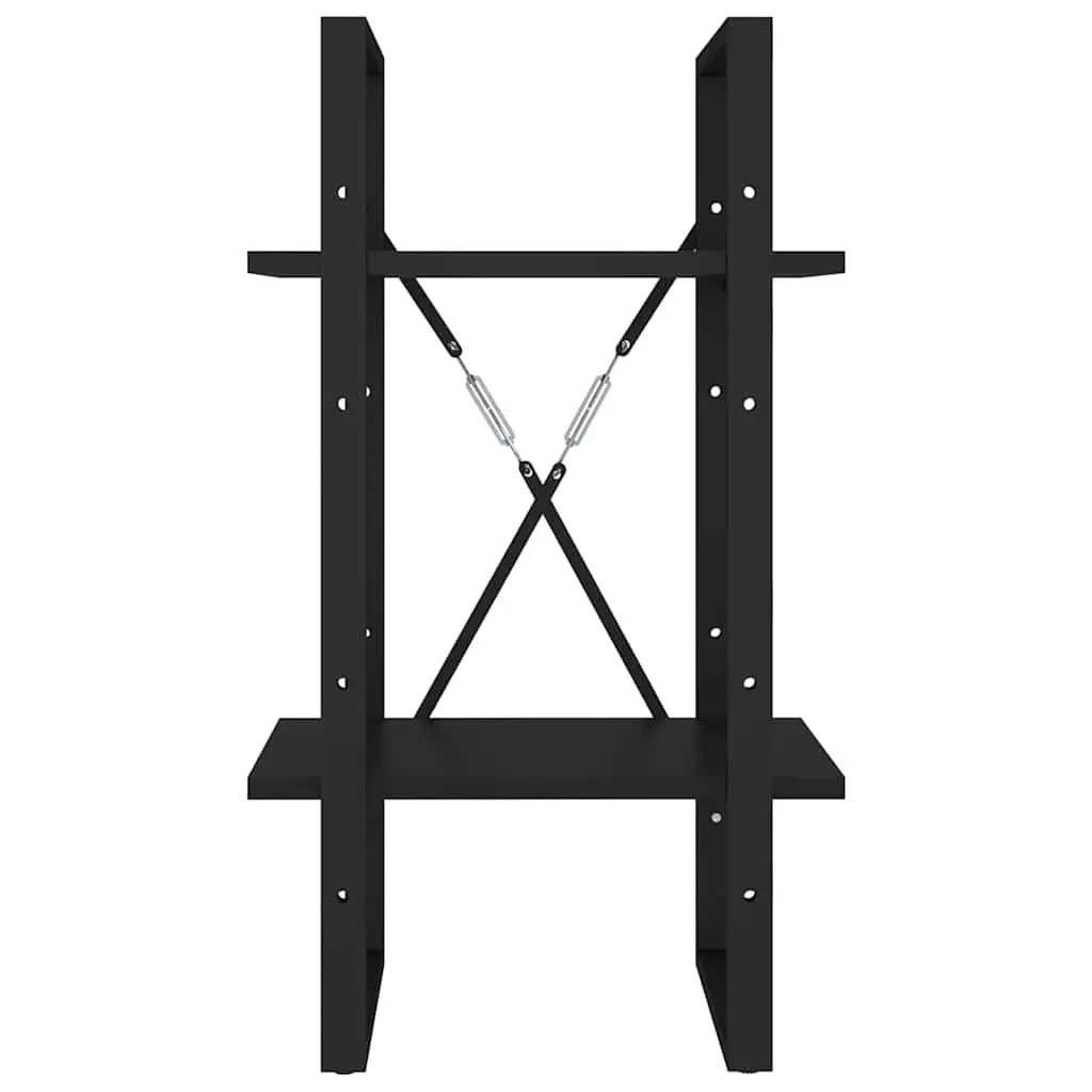 2-Tier Book Cabinet with Industrial Style
