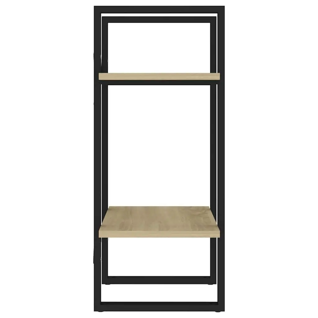 2-Tier Book Cabinet Bookshelf Storage Display 40x30x70cm Brown