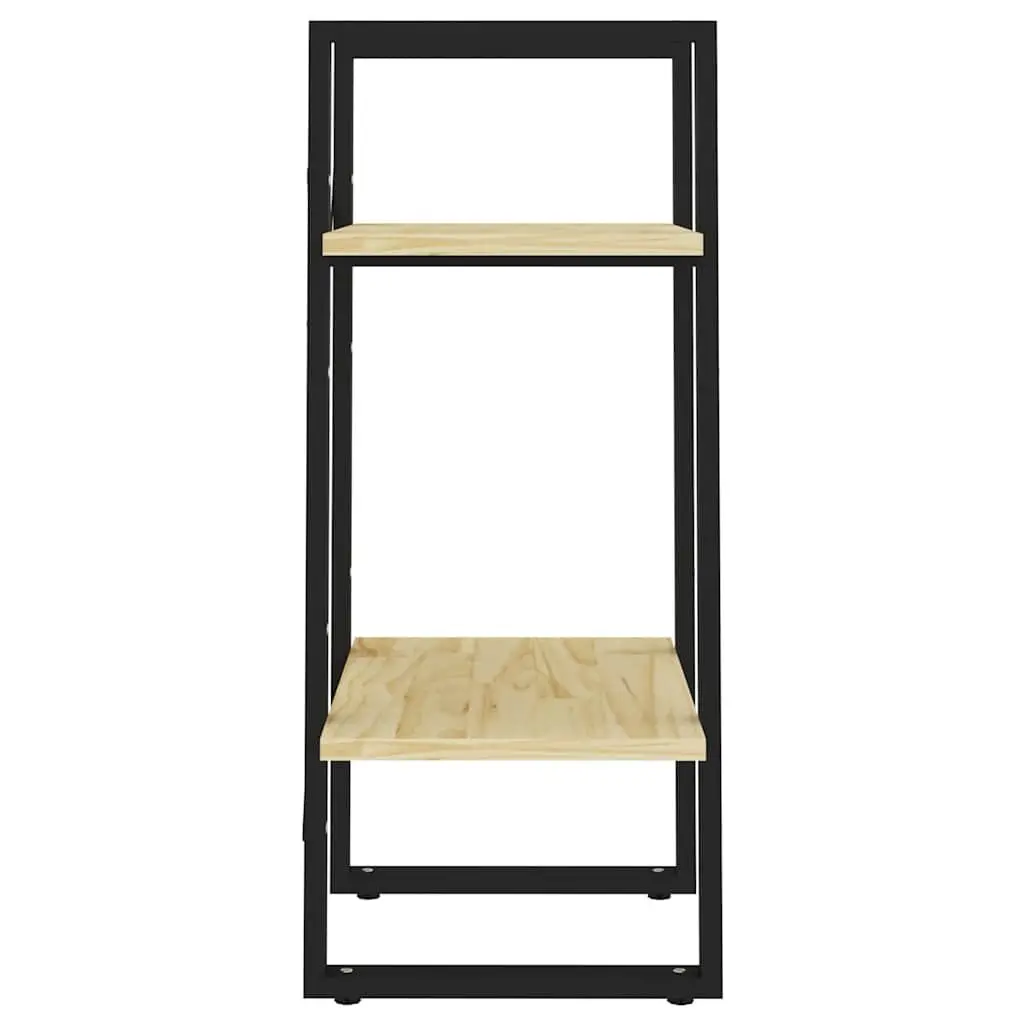 2-Tier Book Cabinet Storage Shelving Unit Brown