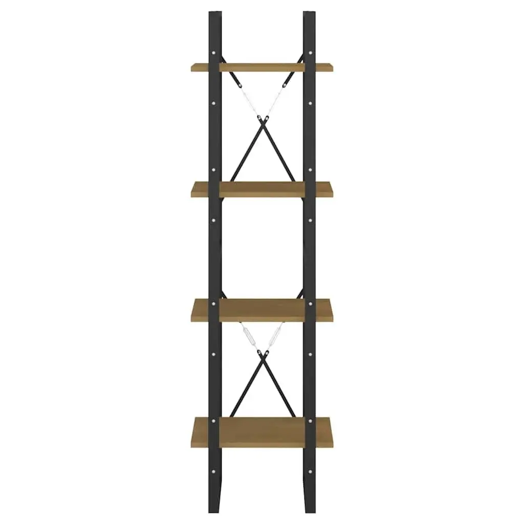 4-Tier Book Cabinet 40x30x140 cm Standing Bookshelf Storage Shelving Unit Brown