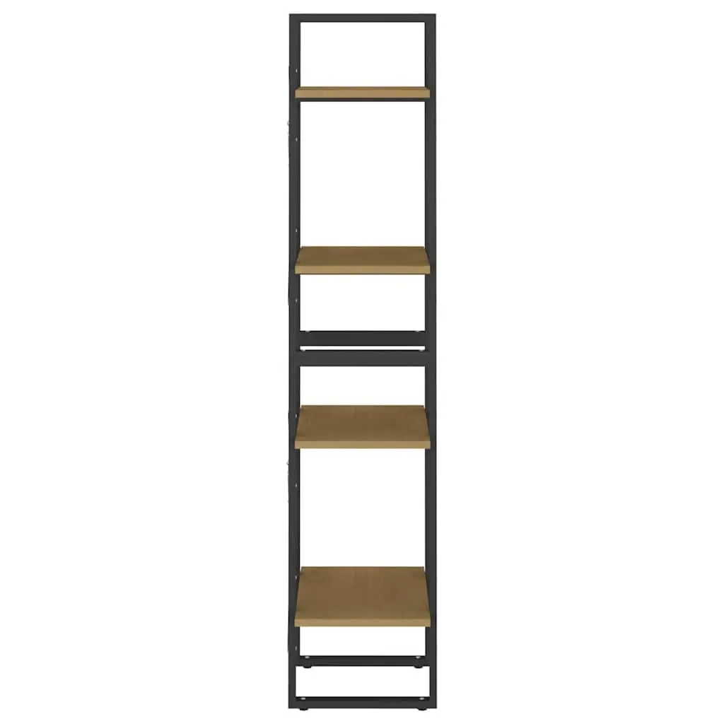 4-Tier Book Cabinet 40x30x140 cm Standing Bookshelf Storage Shelving Unit Brown