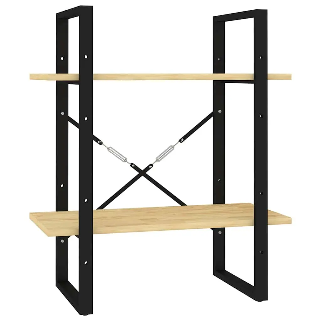 2-Tier Book Cabinet Made from Solid Pine Wood
