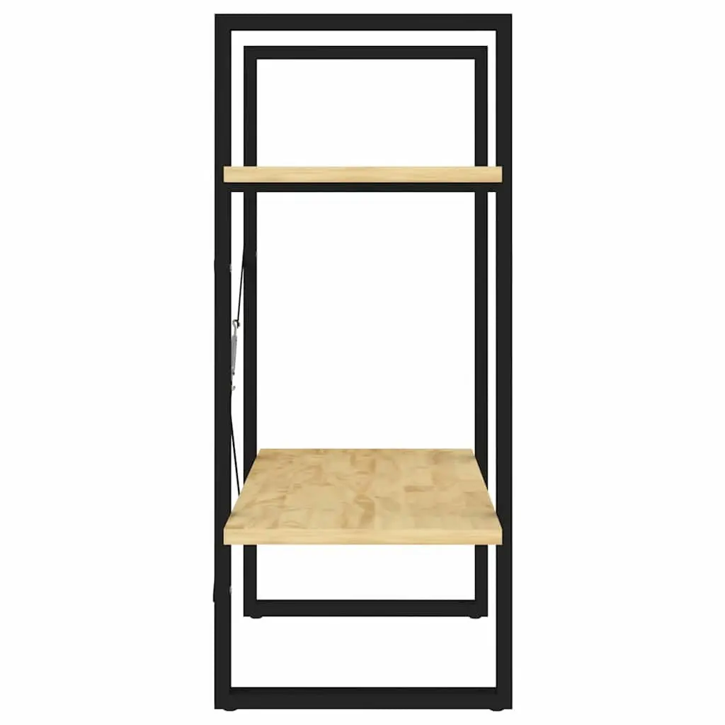 2-Tier Book Cabinet Made from Solid Pine Wood