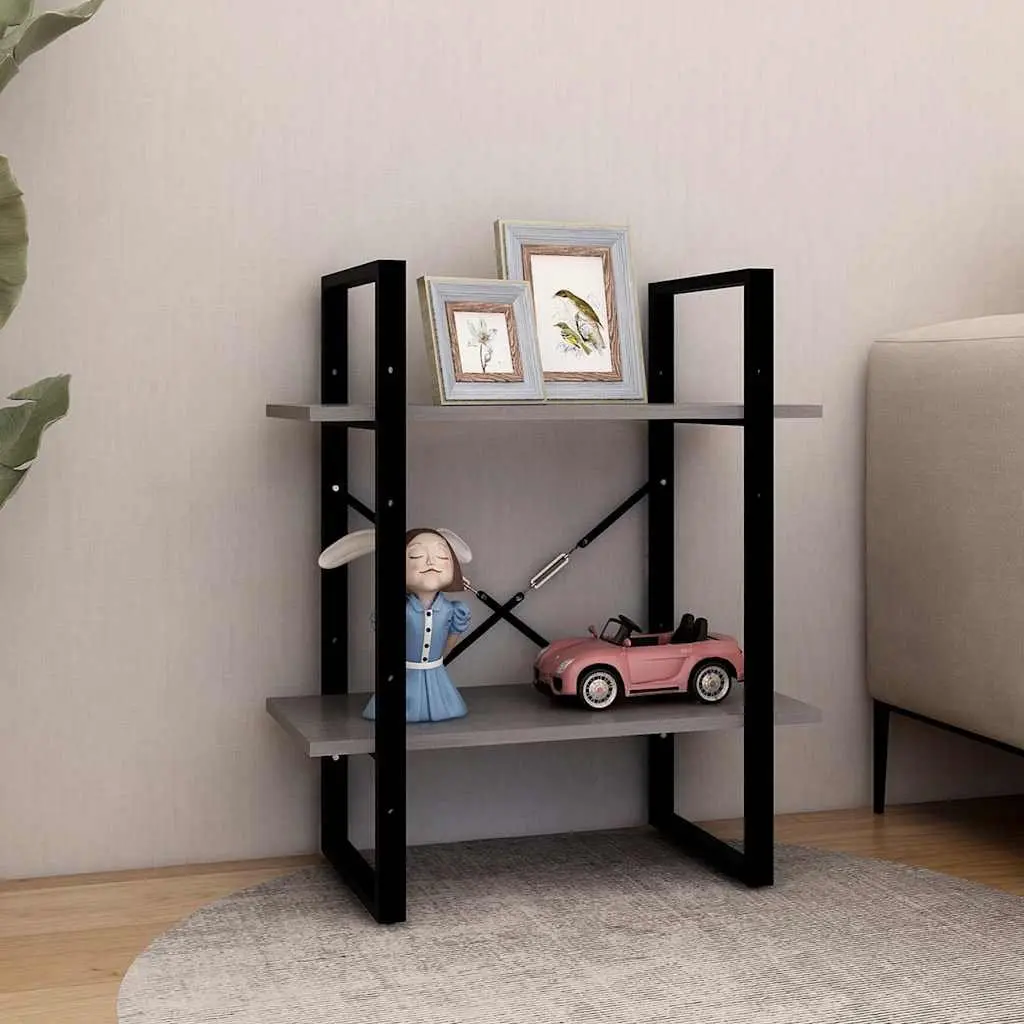 2-Tier Book Cabinet in Solid Pine Wood