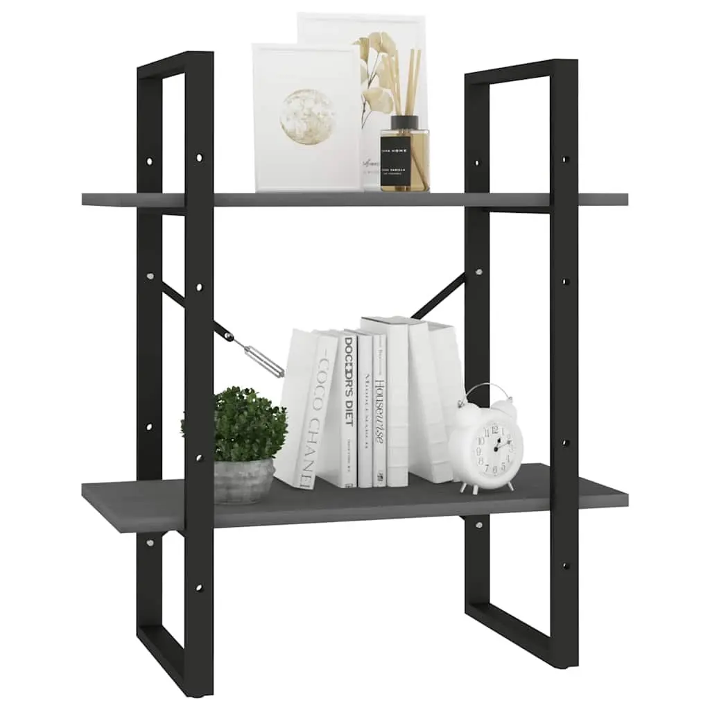 2-Tier Book Cabinet in Solid Pine Wood