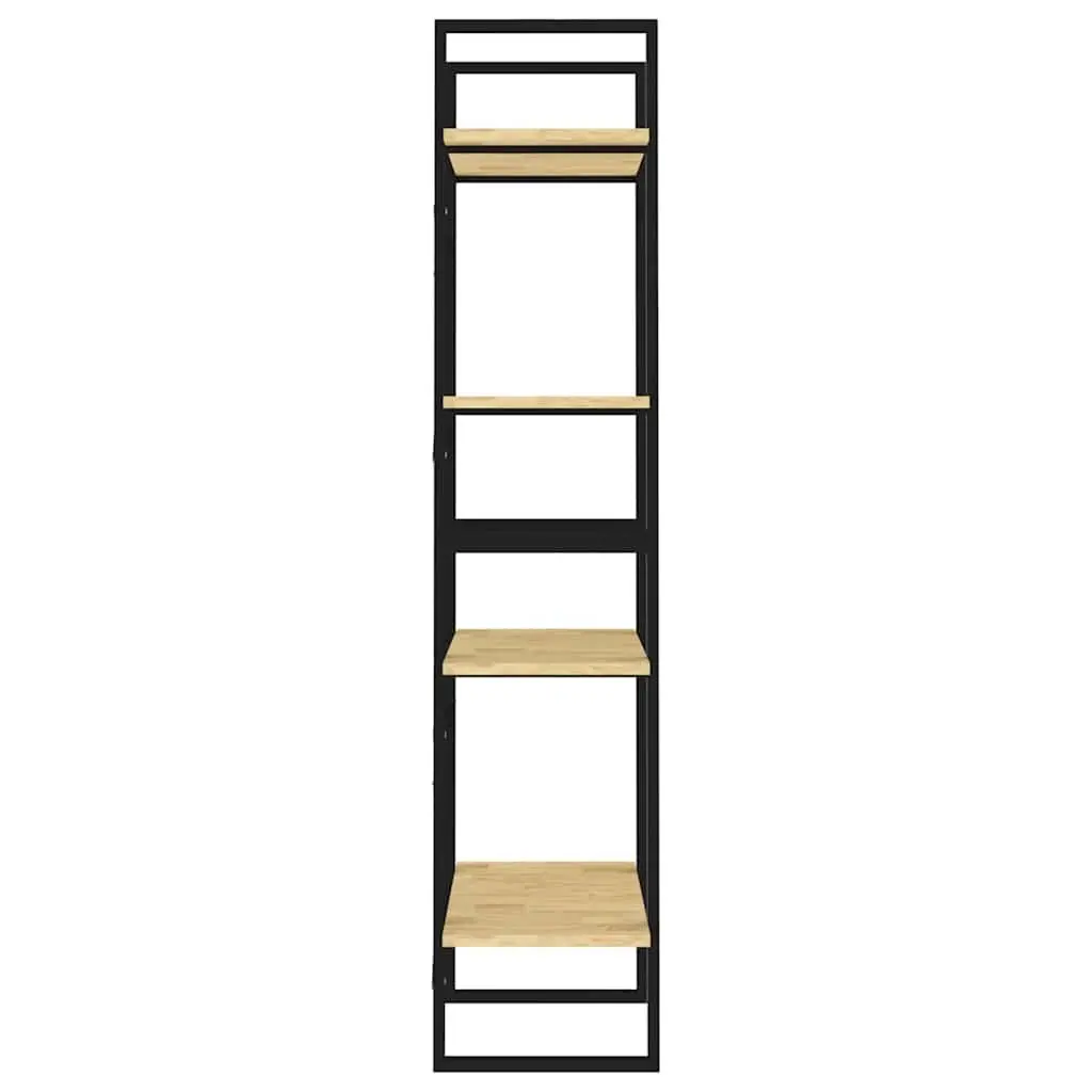 4-Tier Book Cabinet Solid Pine Wood Shelving Unit Storage Bookcase 60x30x140cm