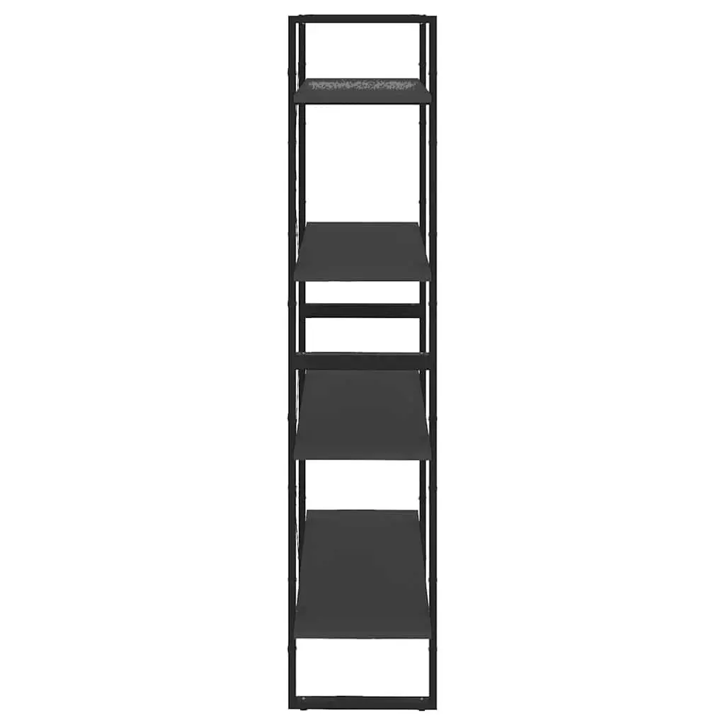 4-Tier Book Cabinet Grey Shelving Storage Unit Display Shelf 80W x 30D x 140H cm