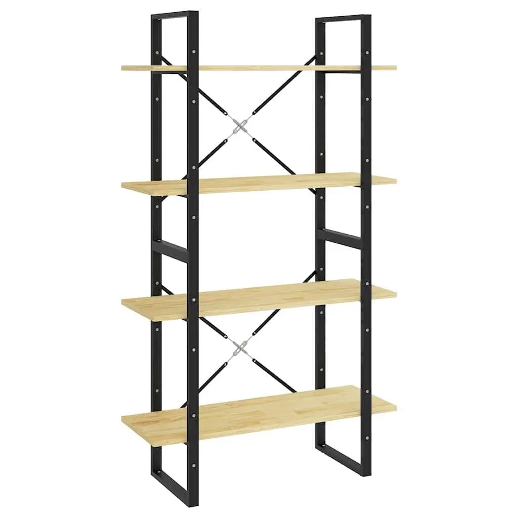 4-Tier Book Cabinet in Solid Pine Wood